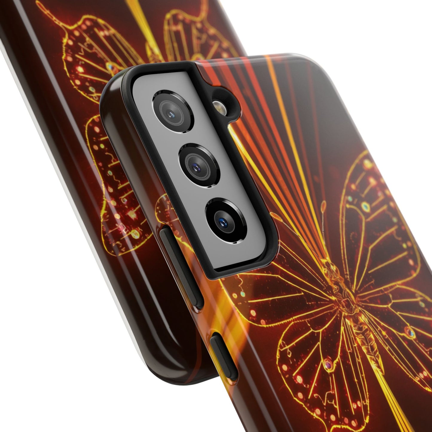 Elegant Butterfly Tough Phone Case - Stylish Protection for Nature Lovers