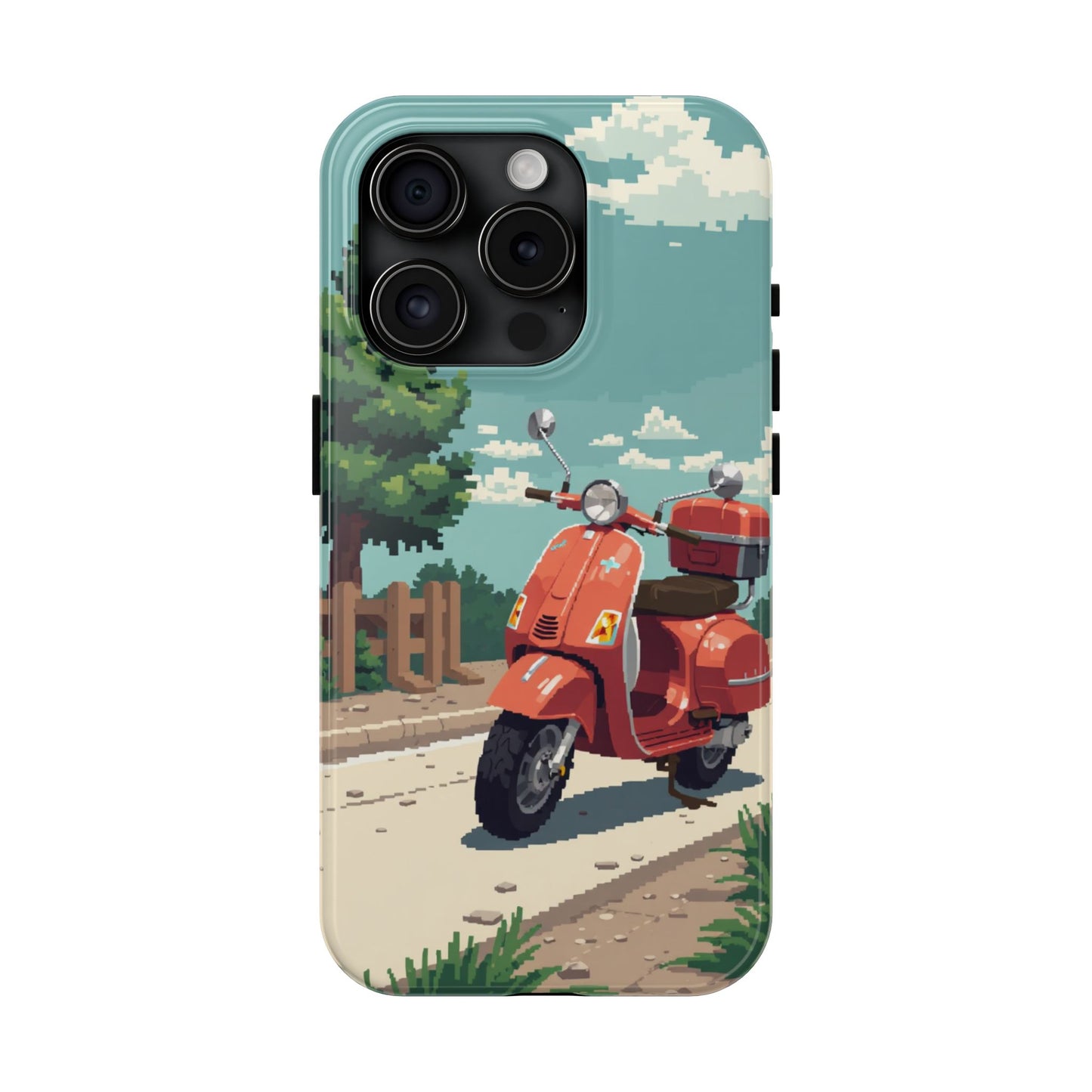 Retro Scooter Phone Case - Tough & Stylish Protection