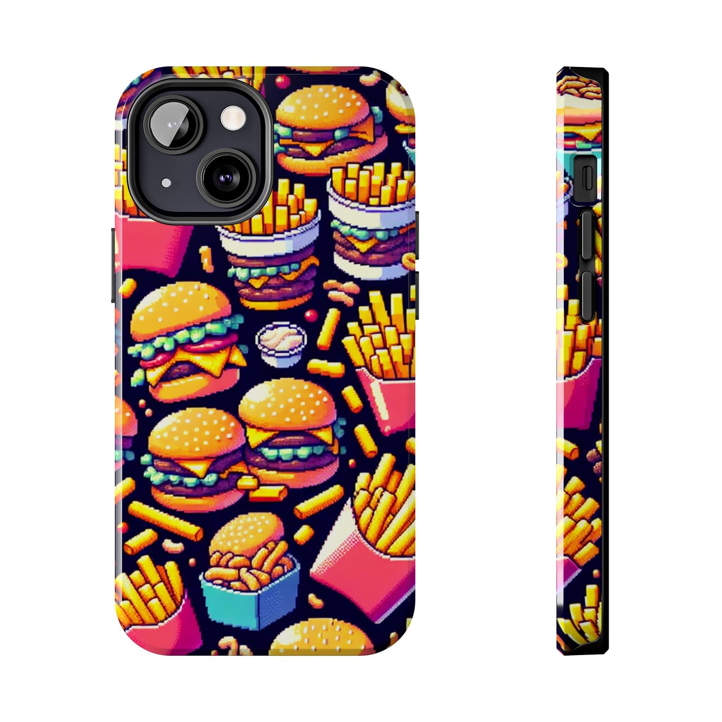 Retro Fast Food Phone Case - Tough and Durable - for iPhone