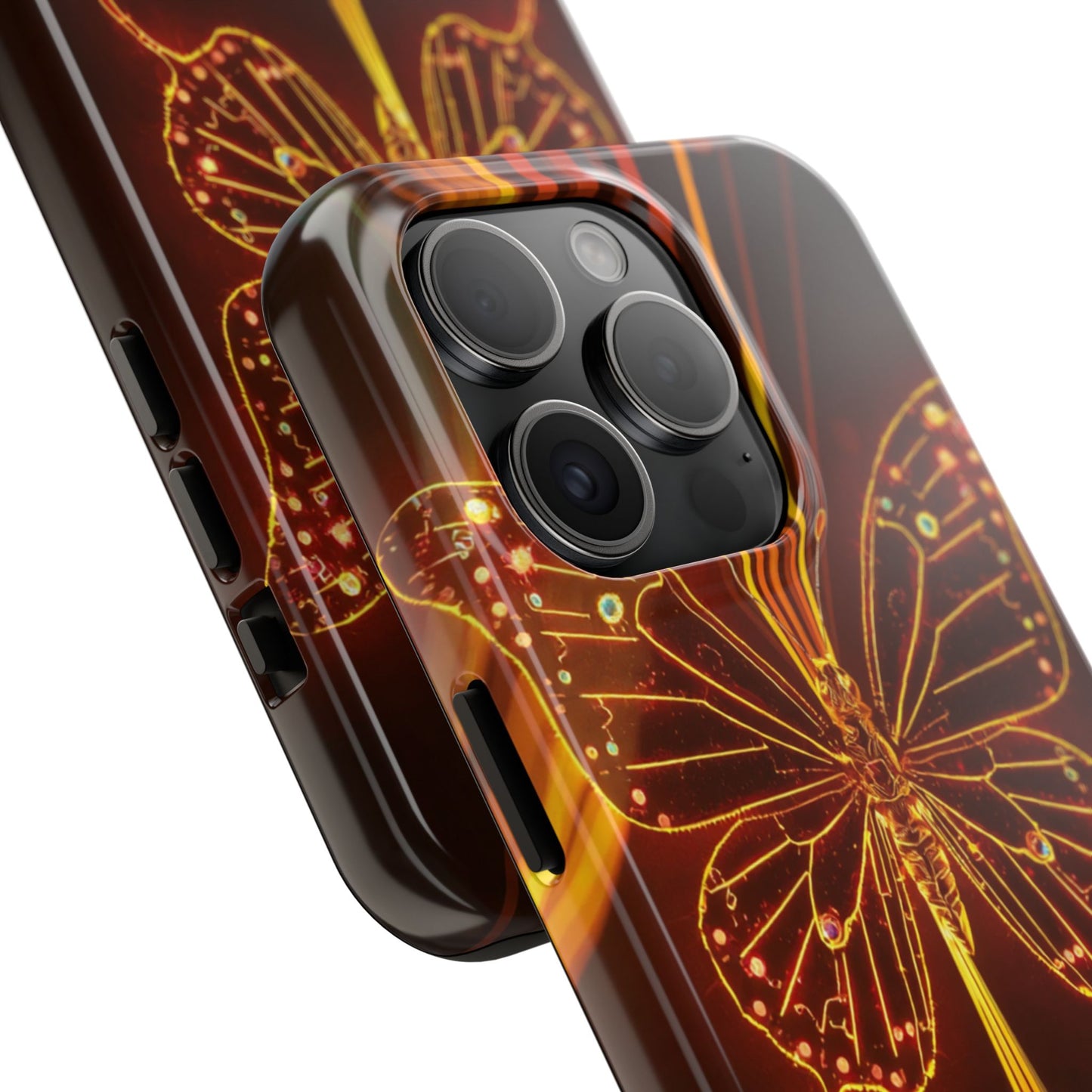 Elegant Butterfly Tough Phone Case - Stylish Protection for Nature Lovers