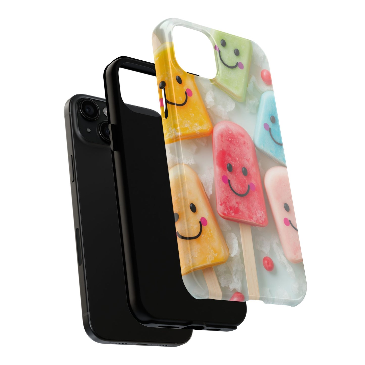 Cute Smile Popsicle Tough Phone Case - Fun Protection for Your Device