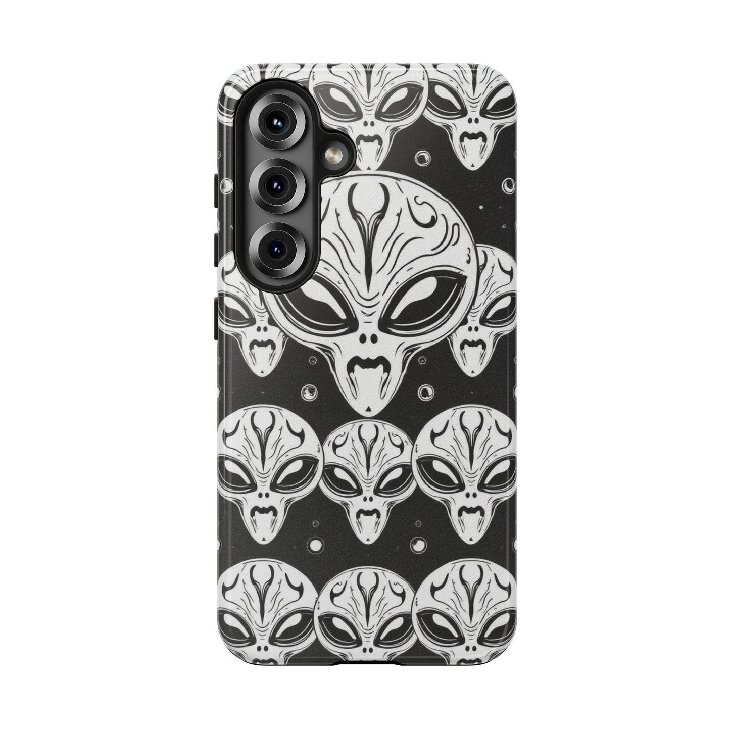 Alien Pattern Tough Phone Case - Durable Protection with Out-of-This-World Design