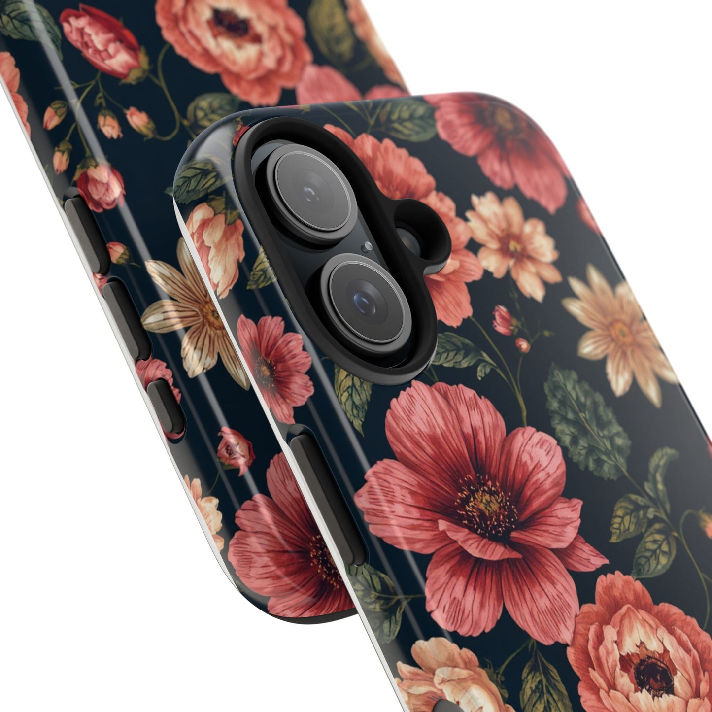 Spring Power! Floral Tough Phone Case - Durable Protection with Elegant Flower Design - for iPhone