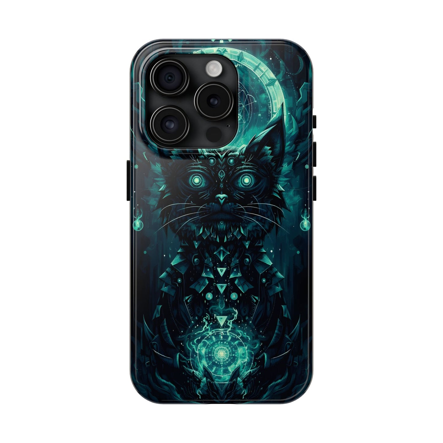 Mystical Dark Cat Phone Case - Tough Protective Cover for Cat Lovers - for iPhone