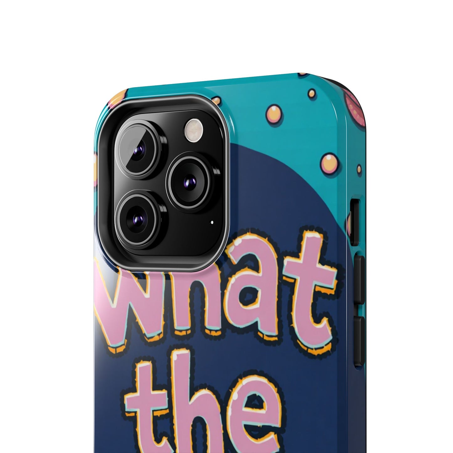 Playful Tough Phone Case - "What the Fish" Design