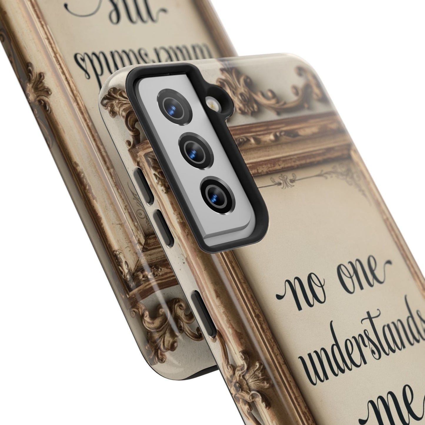 Personalized Tough Phone Case - "No One Understands Me" Design