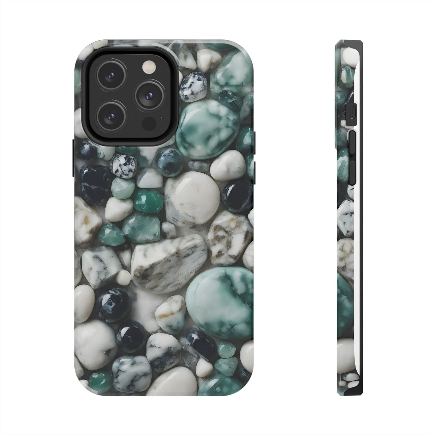 Small Rocks Pattern Tough Phone Case - Stylish & Durable Protection - for iPhone