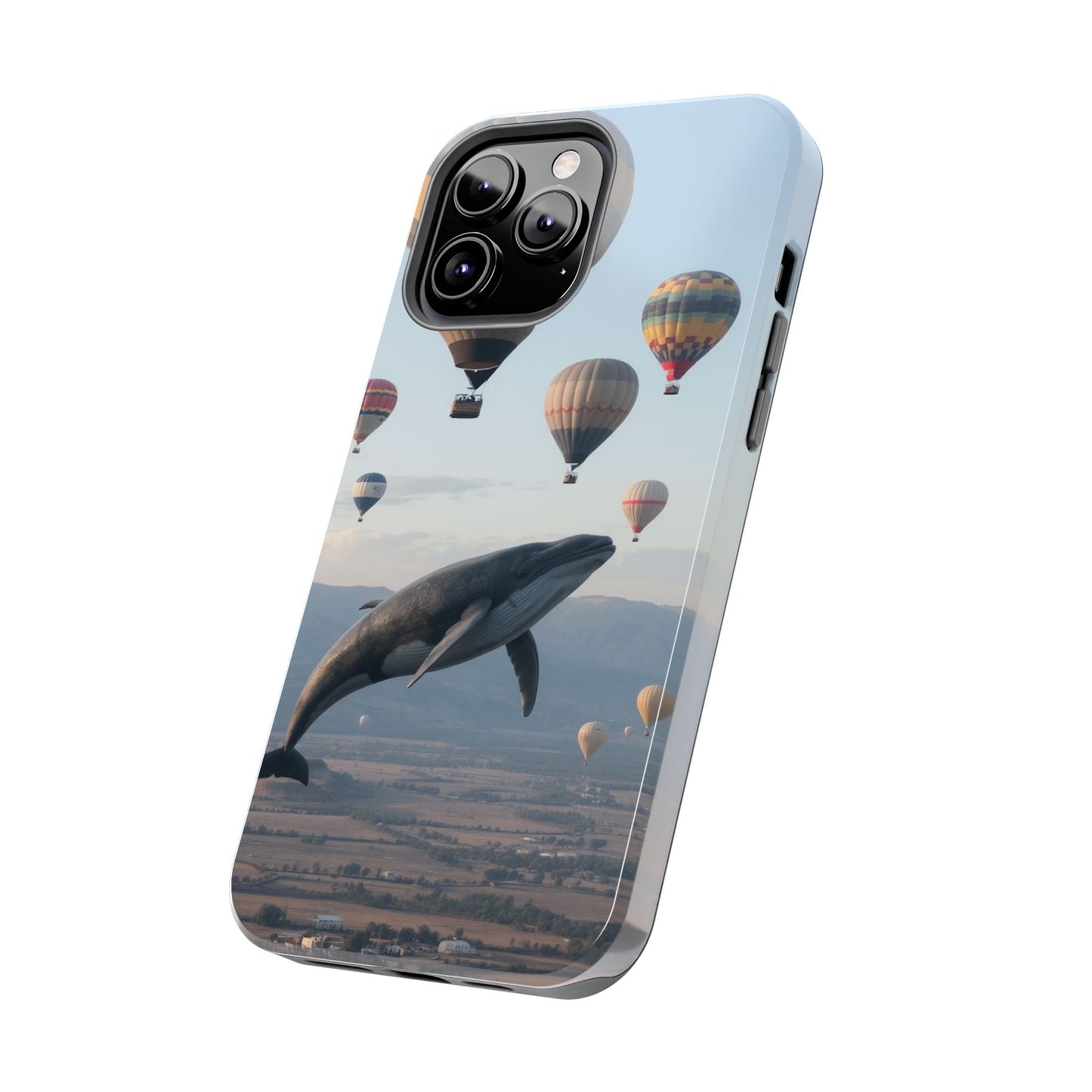 Whale Hot Air Balloon Tough Phone Case - Adventure & Nature Lovers