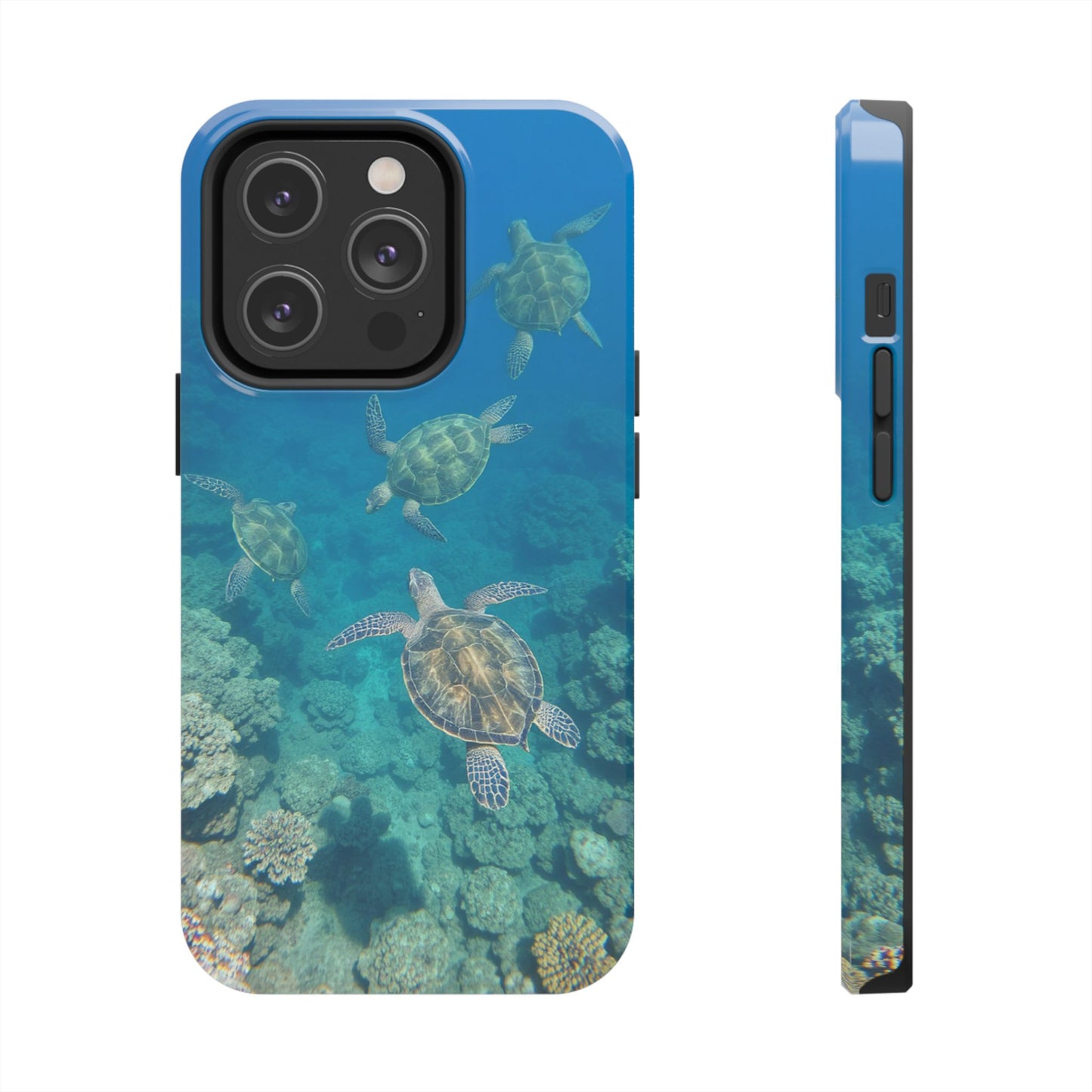 Ocean Turtle Tough Phone Cases - Durable Protection with Marine Art