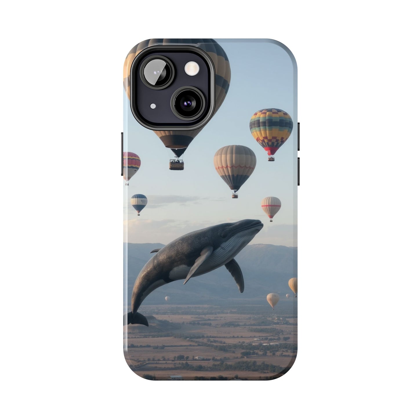Whale Hot Air Balloon Tough Phone Case - Adventure & Nature Lovers