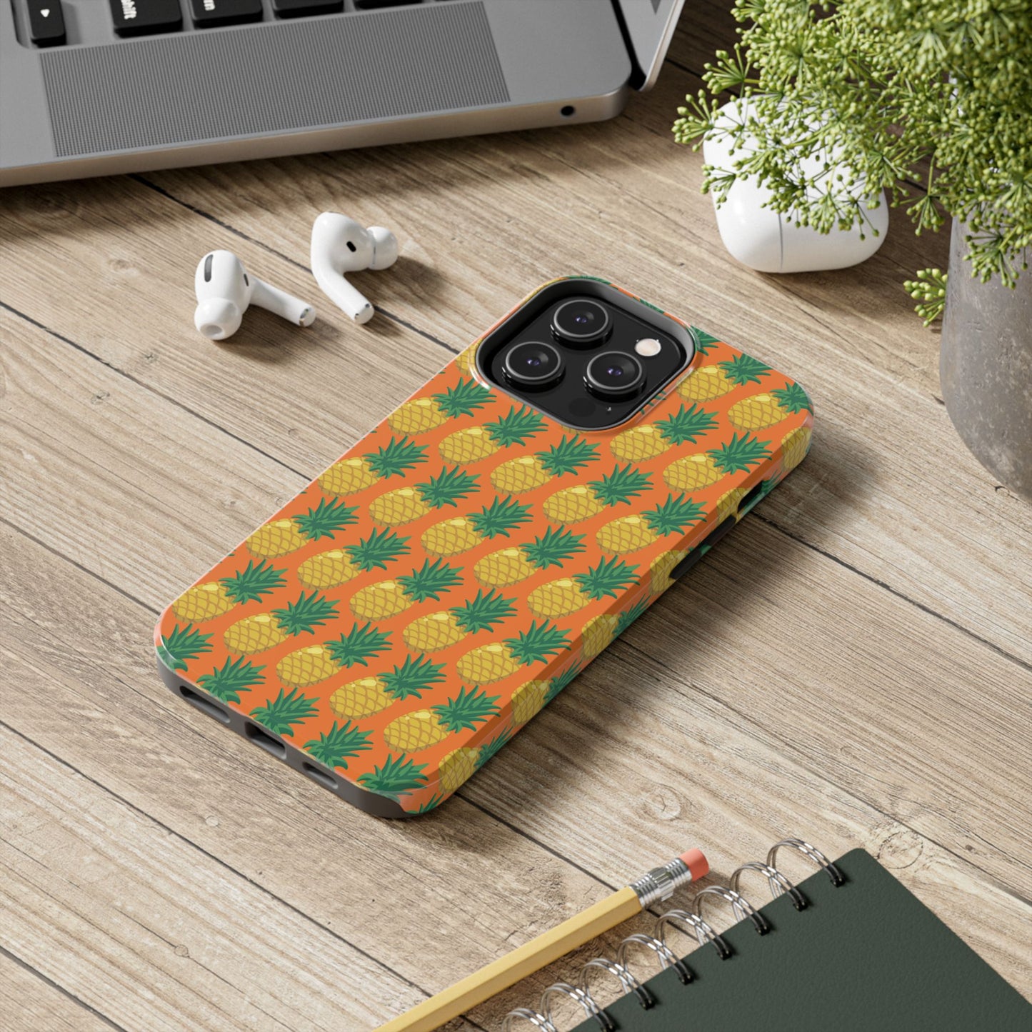 Tough Pineapple Phone Case - Vibrant Tropical Design for Summer Vibes - for iPhone