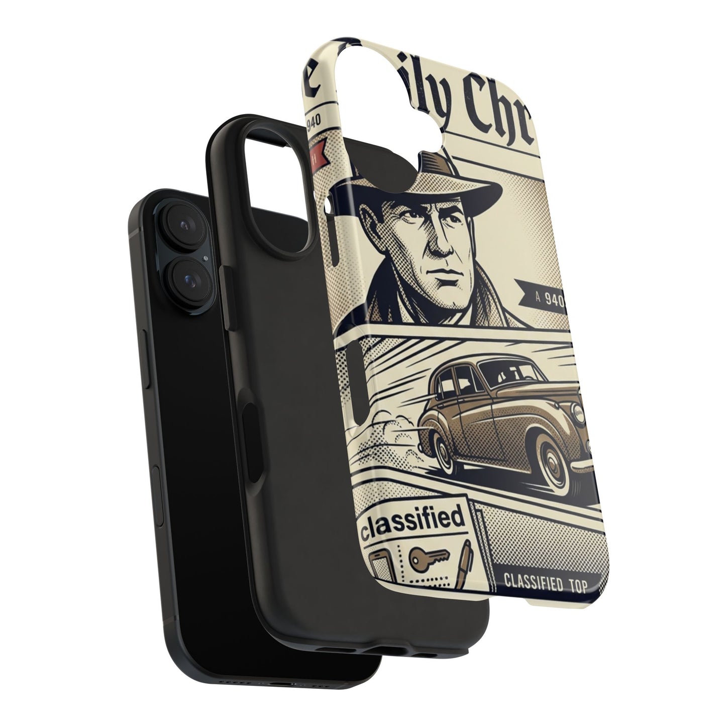 Old Newspaper Tough Phone Case