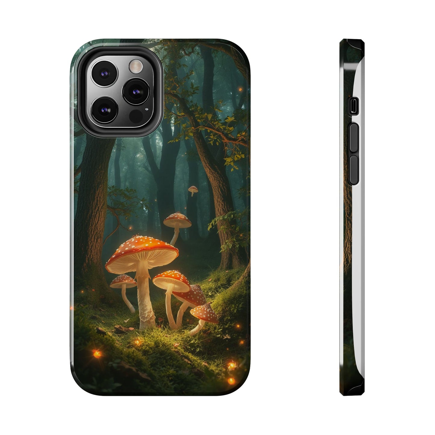 Whimsical Mushroom Tough Phone Case - Forest Fantasy Design