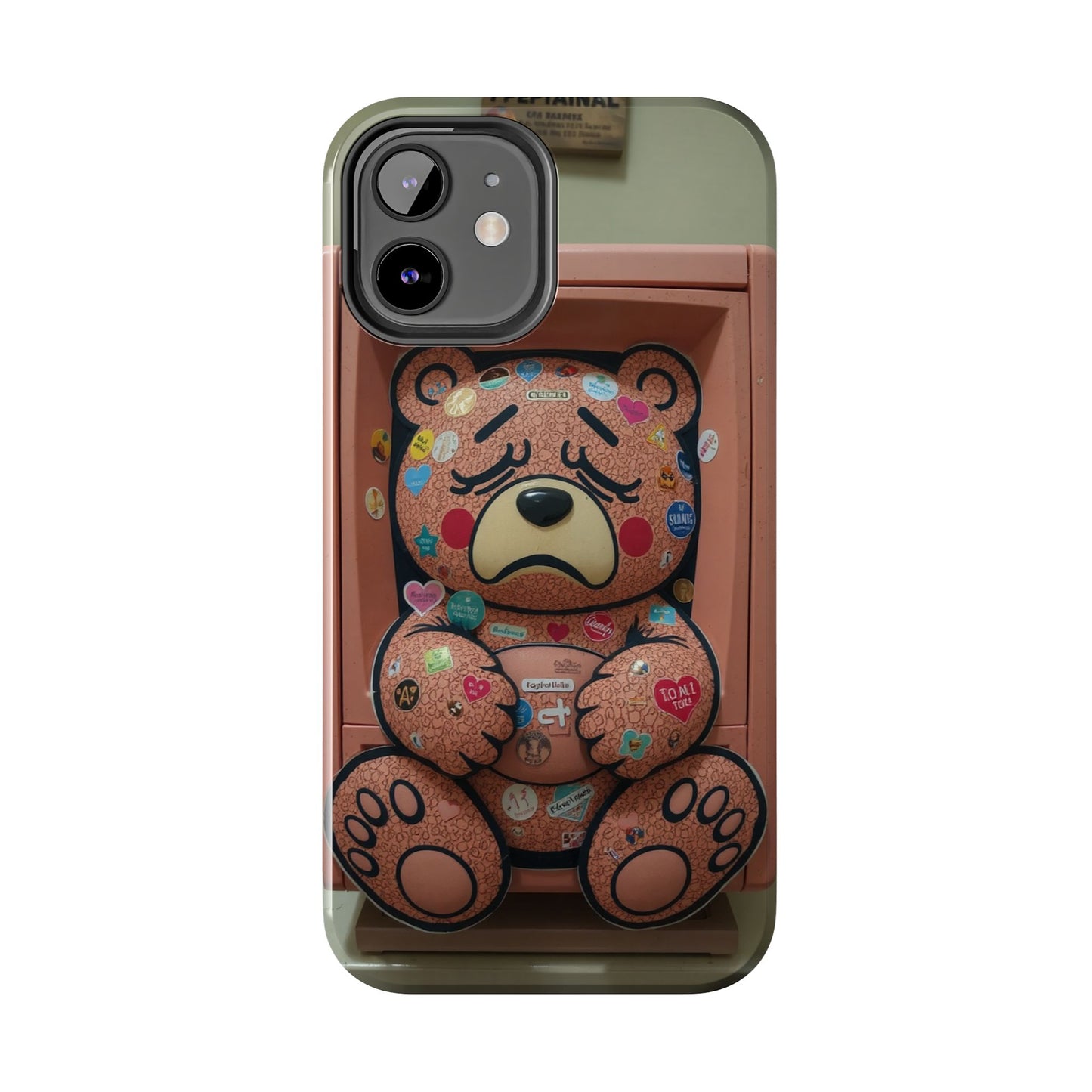 Cute Bear Tough Phone Case - Durable Protection with Fun Design
