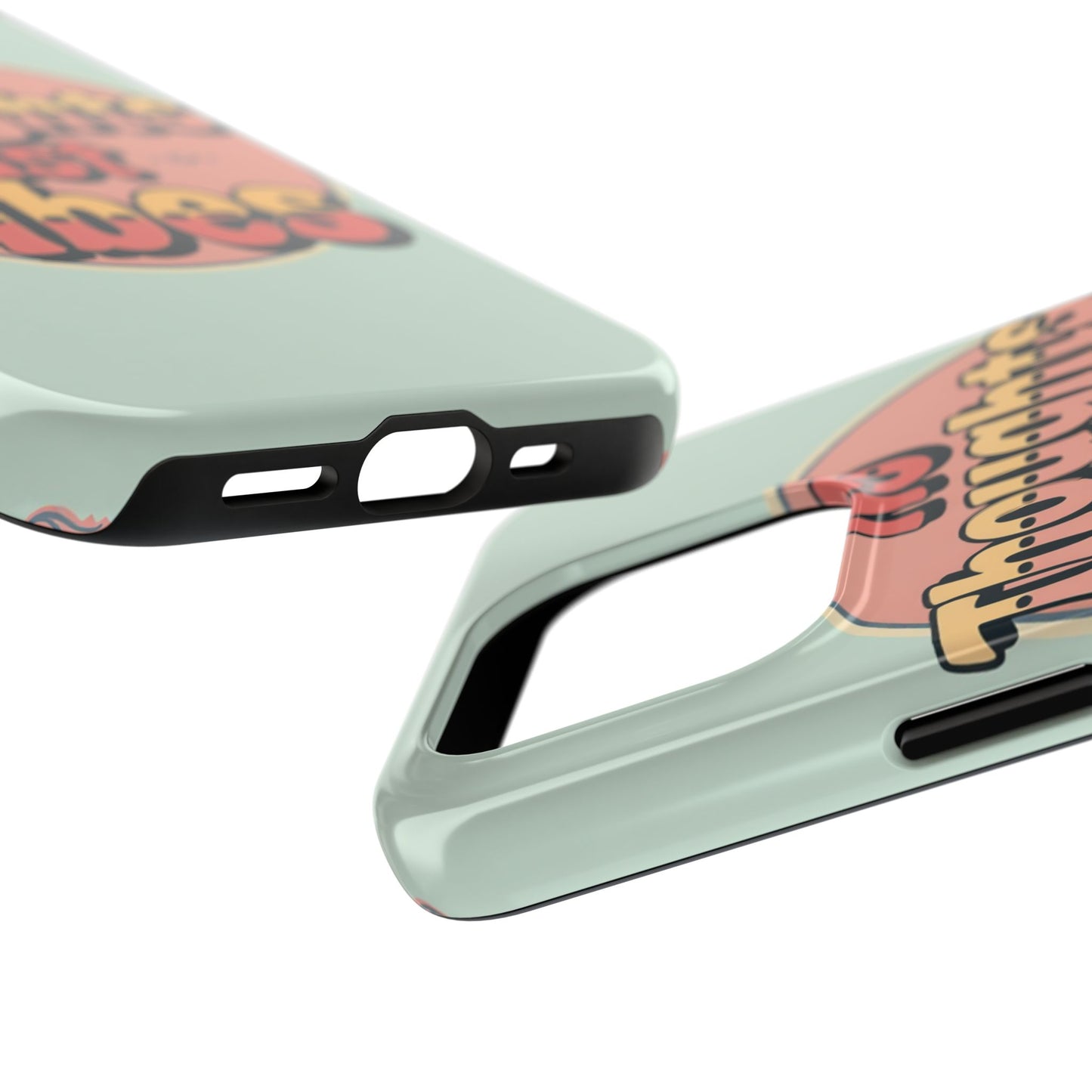 No Thoughts Just Vibes Phone Case - Fun Tough Phone Cover for Positive Energy