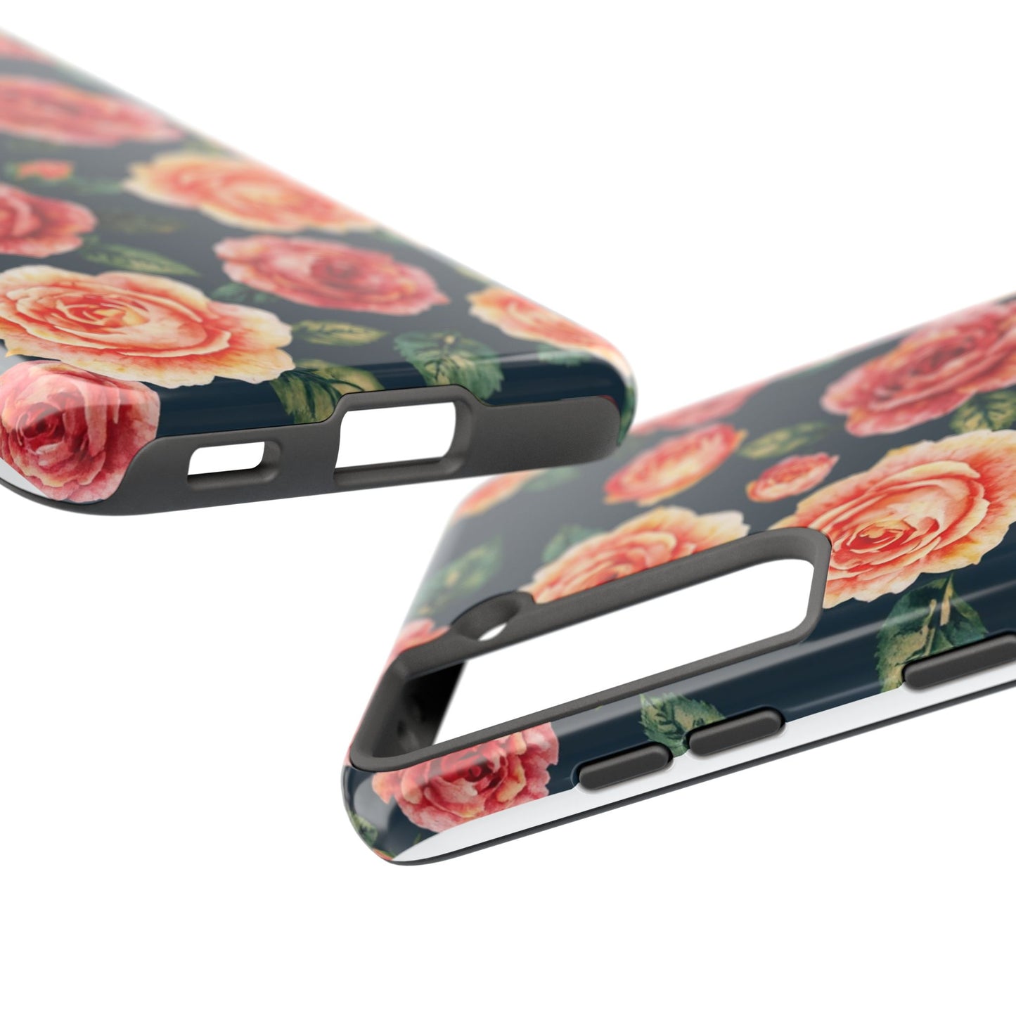 Floral Tough Phone Cases - Durable & Stylish New Age Rose Design - for iPhone