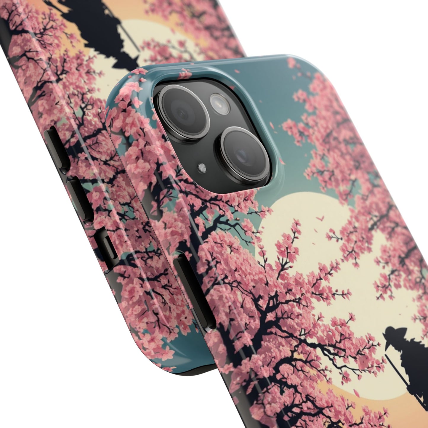 Cherry Blossom Samurai Tough Phone Case