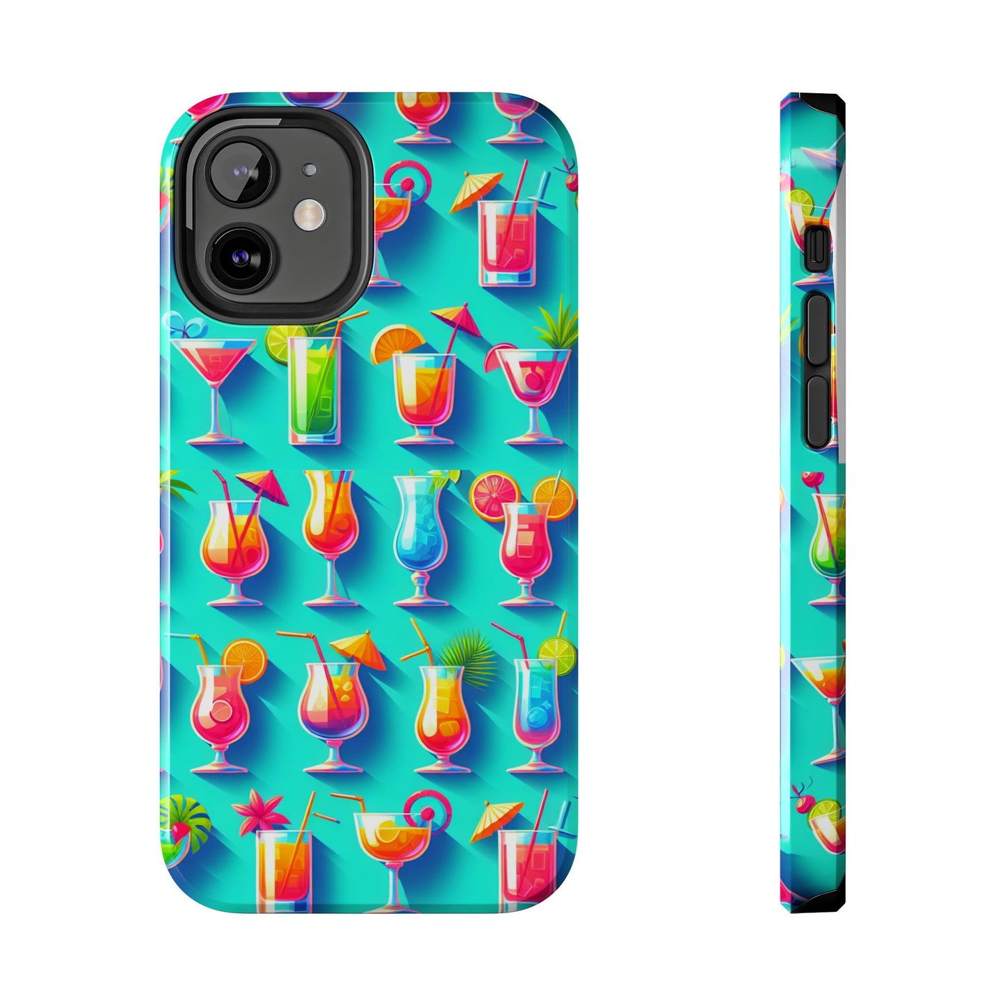Cocktail Party Phone Case - Fun & Colorful Design for Summer Vibes - for iPhone