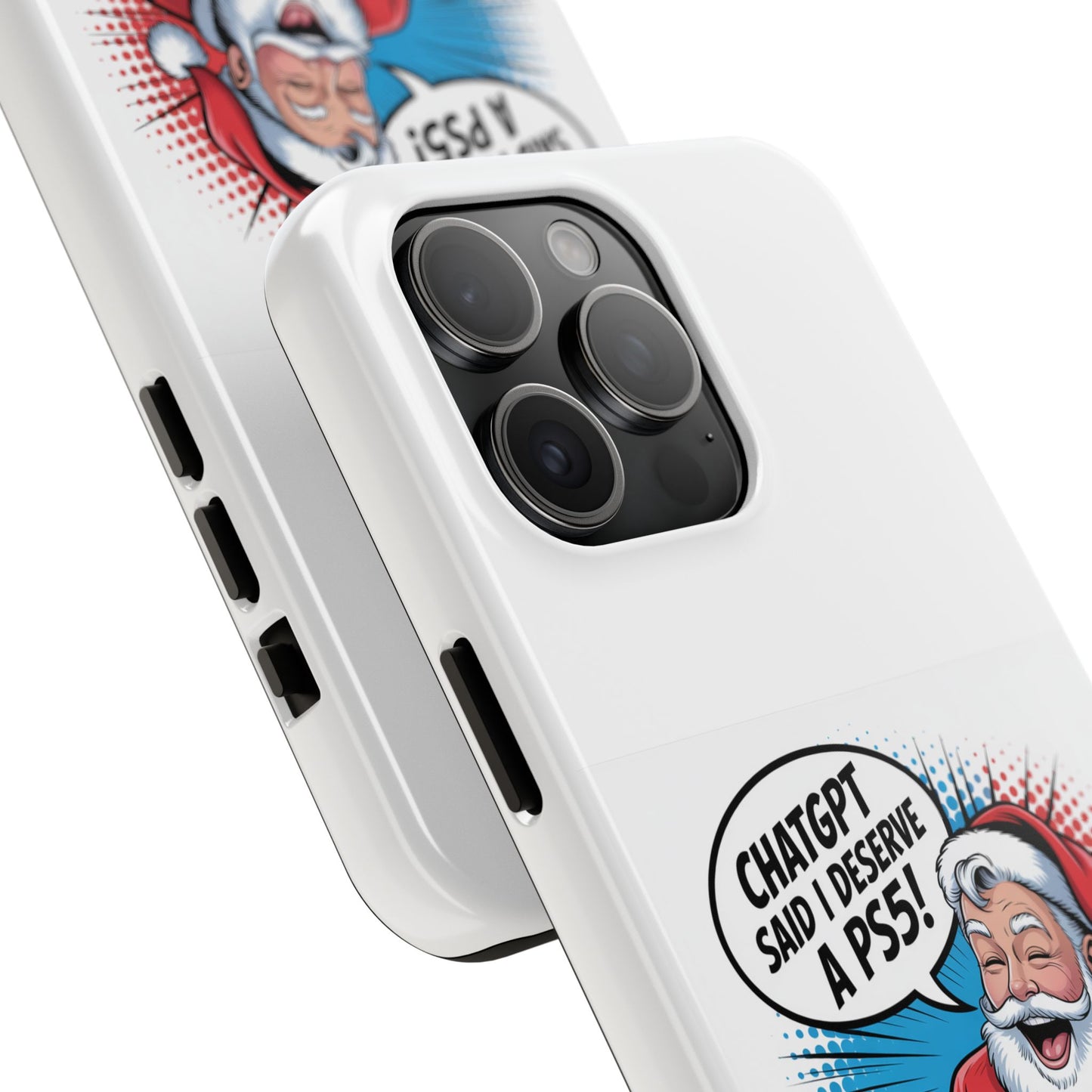 Santa Laughing  Phone Case - "CHATGPT Said I Deserve A PS5!"