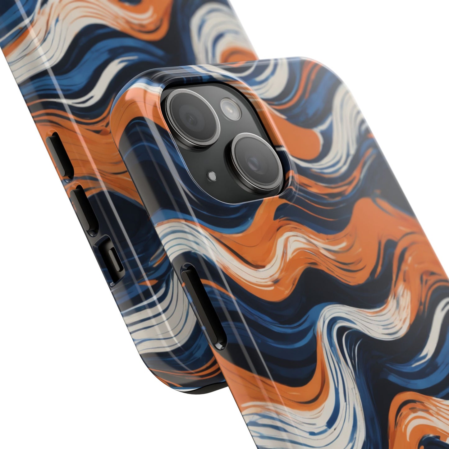 Wave Pattern Tough Phone Case - Stylish and Durable for Modern Lifestyle - for iPhone