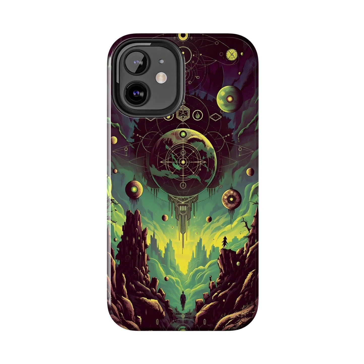 Cosmic Adventure Tough Phone Case - Galaxy Design for Space Enthusiasts - for iPhone