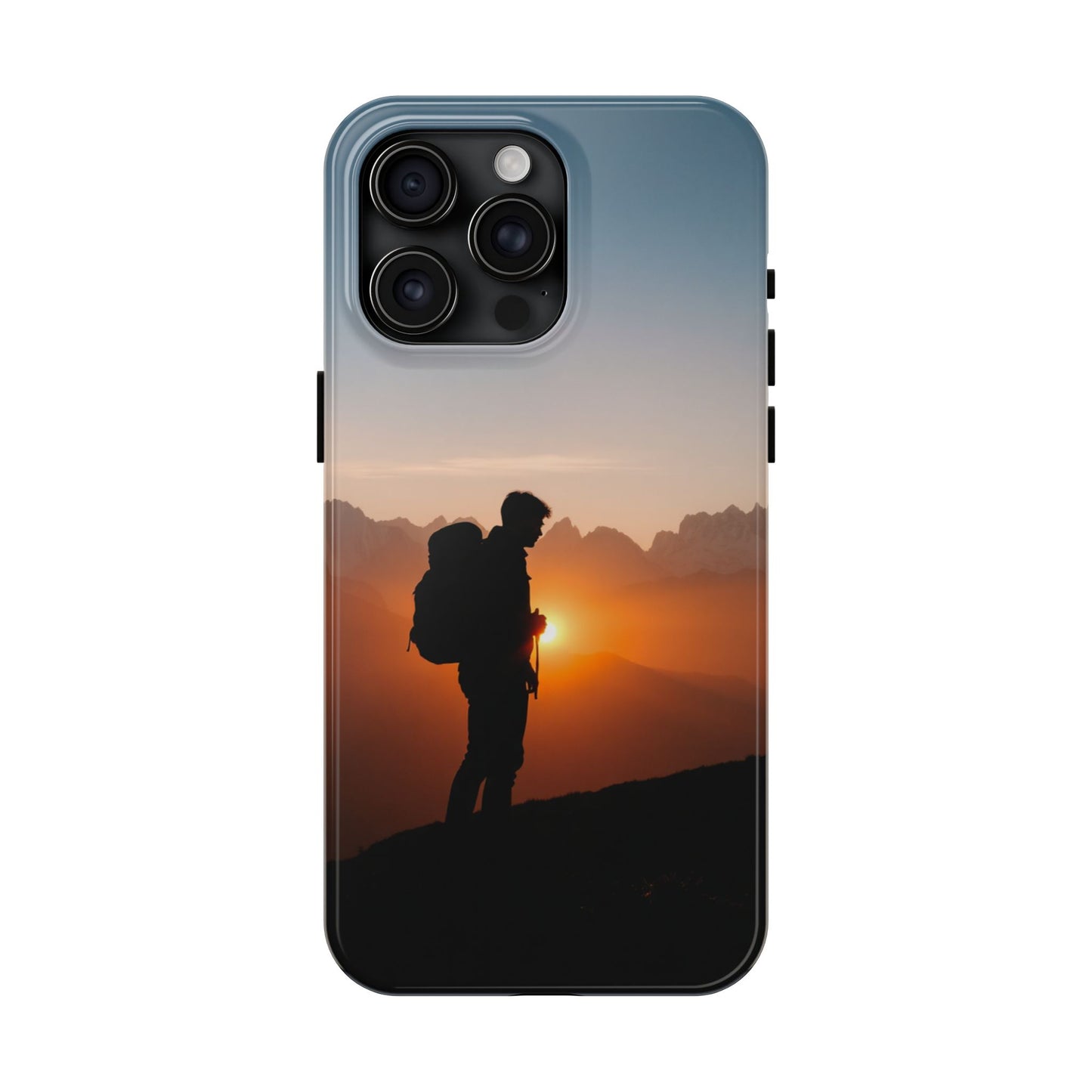 Explorer Adventure Sunset Mountain iPhone Case