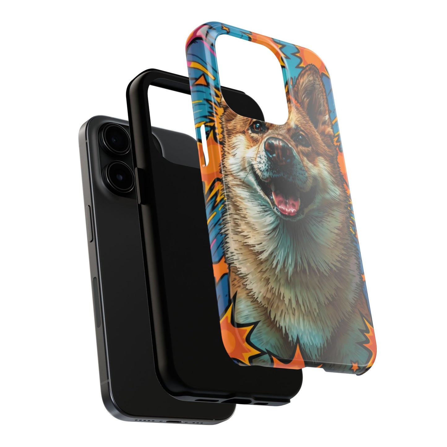 Vibrant Corgi Tough Phone Case - Fun Design for Pet Lovers