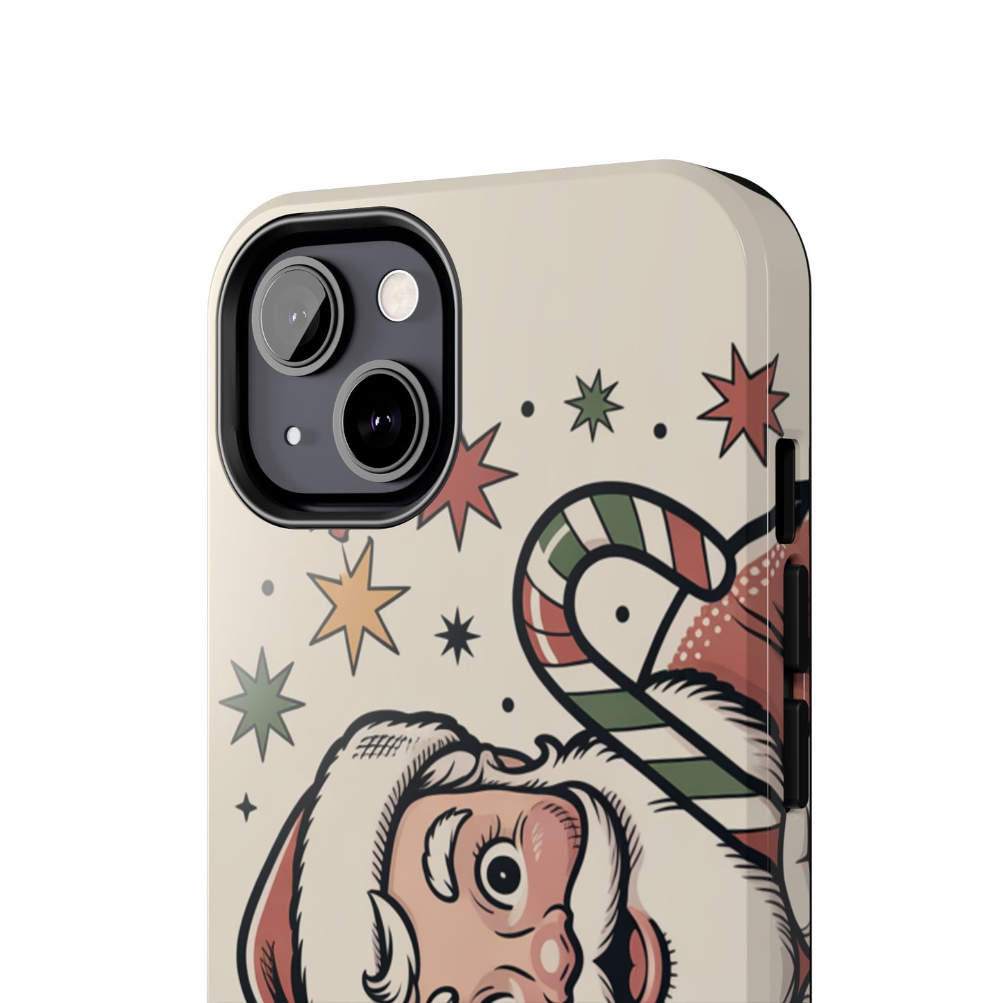 Retro Santa Tough Phone Case - Festive Holiday Design