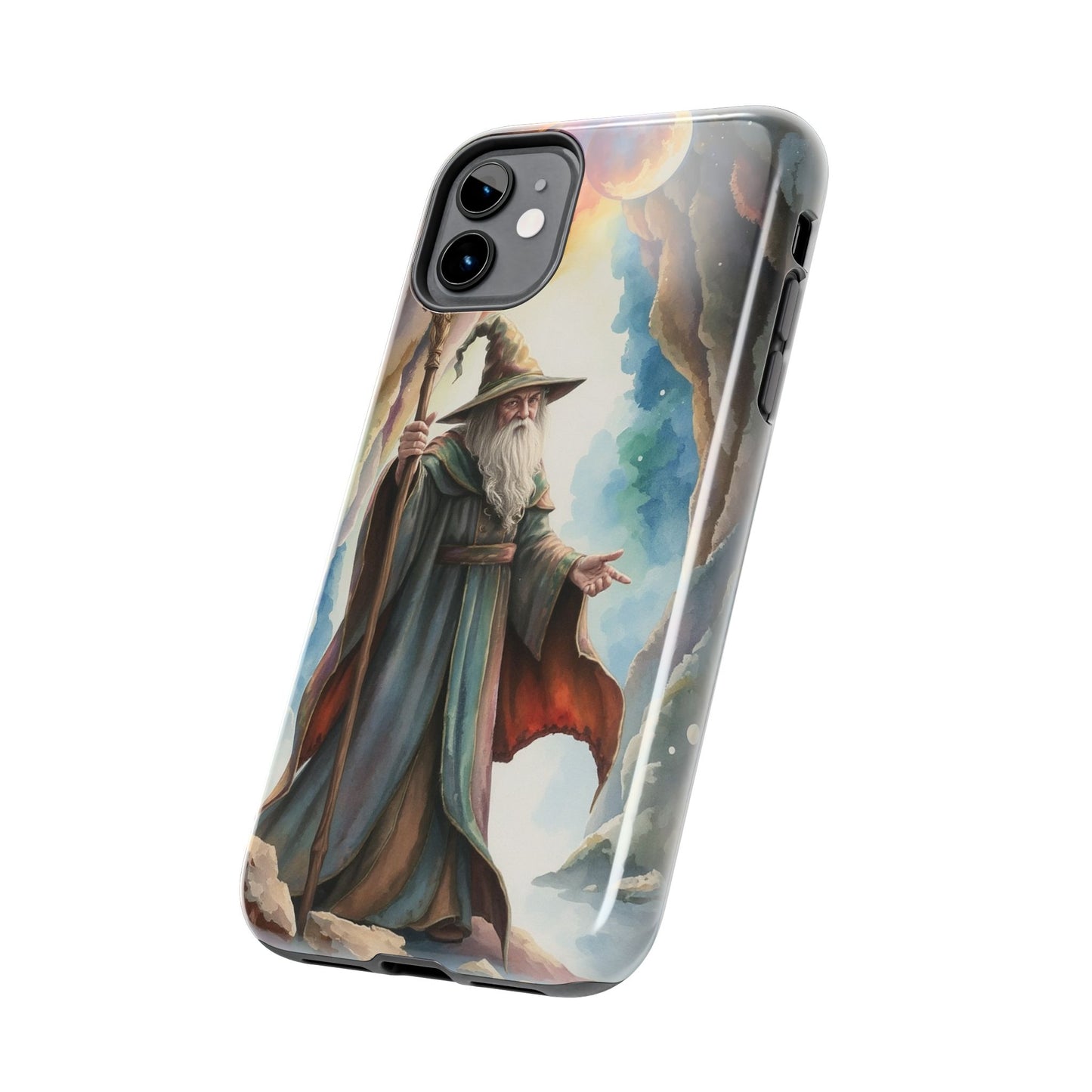 Magical Wizard Phone Case - Tough, Durable Phone Cover for Fantasy Lovers, Geek Gift, Unique Design, Celestial Phone Accessory