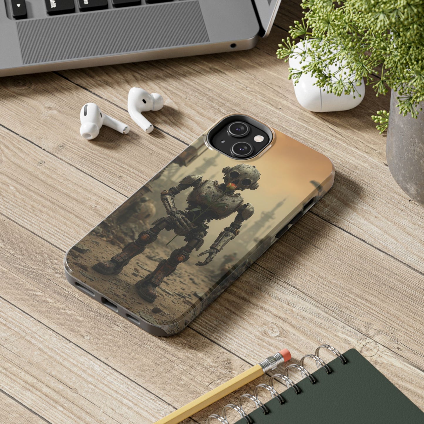 Robotic Sentinel Tough Phone Case - Durable Protector for Sci-Fi Lovers