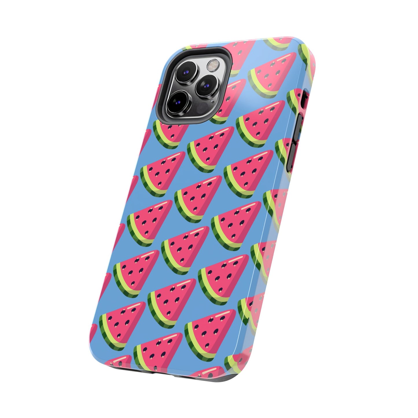 Watermelon Fun Tough Phone Case - Summer Vibes, Blue - for iPhone