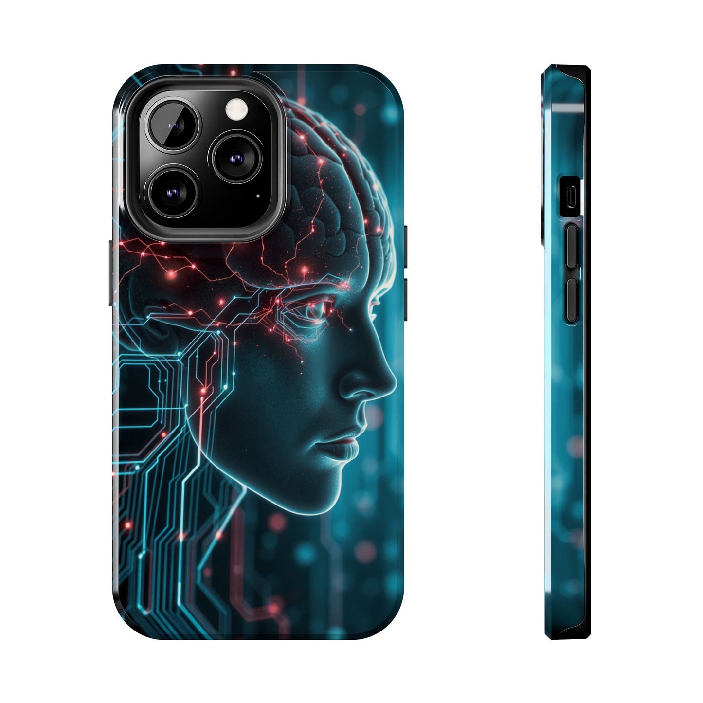 Futuristic Brain Design Tough Phone Case