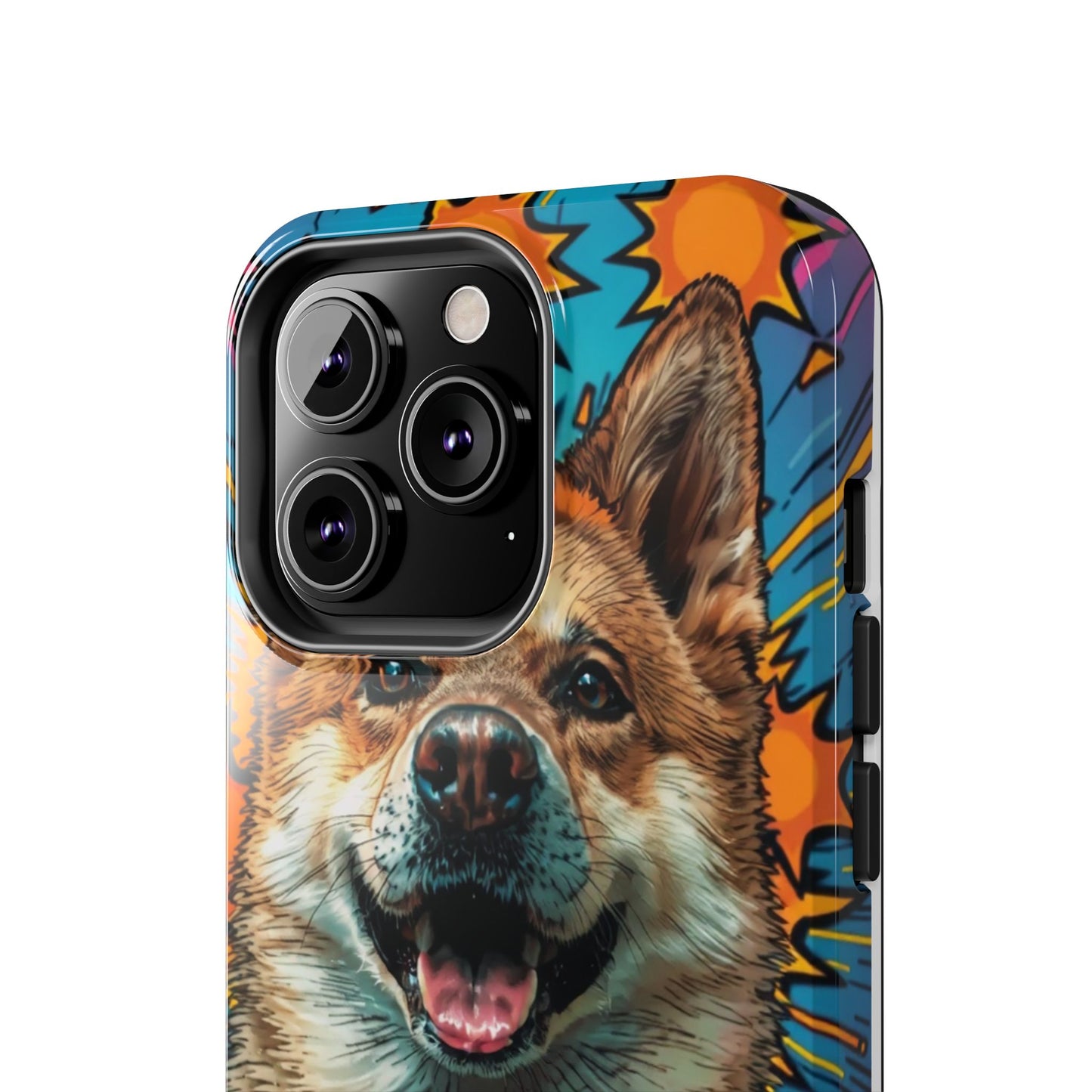 Vibrant Corgi Tough Phone Case - Fun Design for Pet Lovers