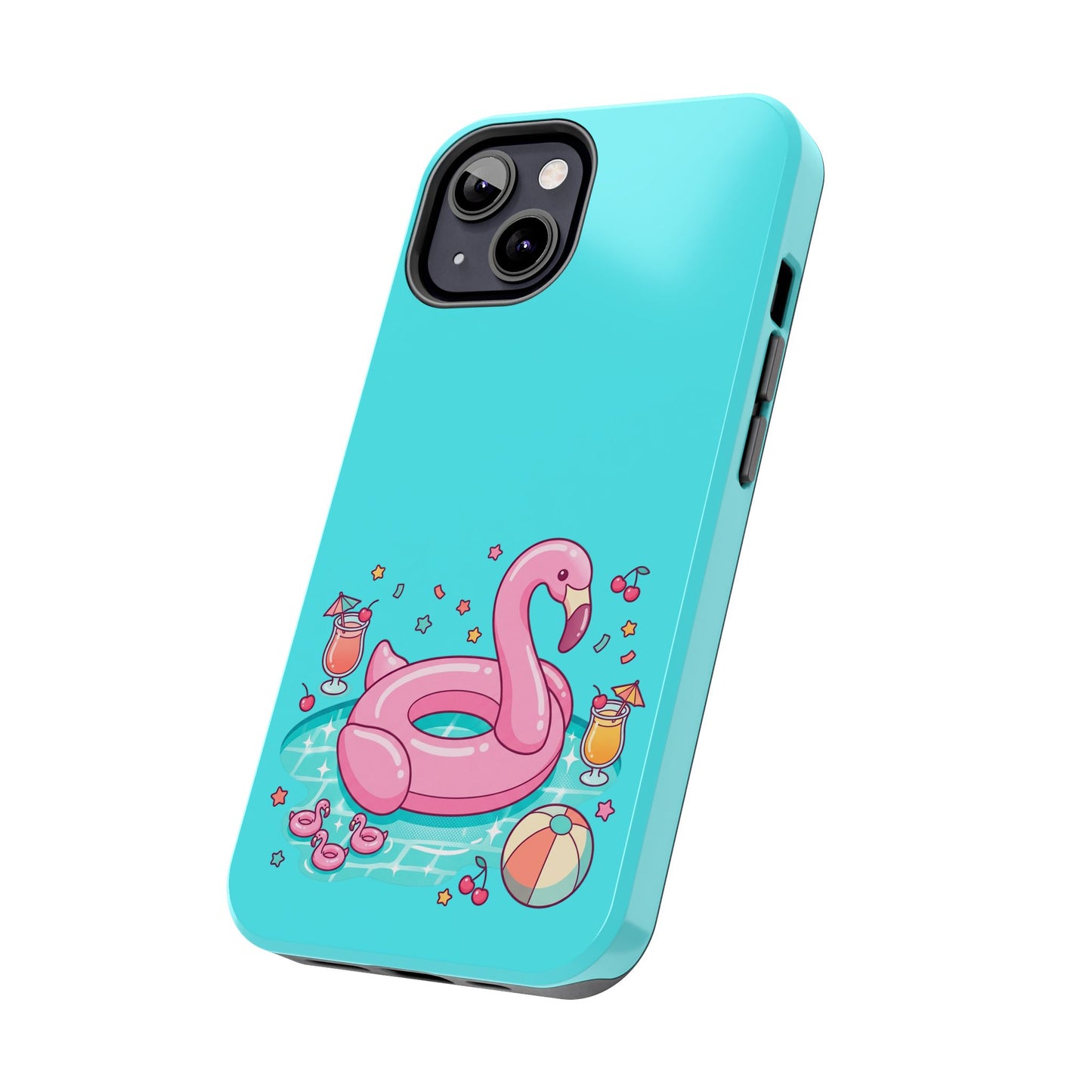 Flamingo Pool Party iPhone Case