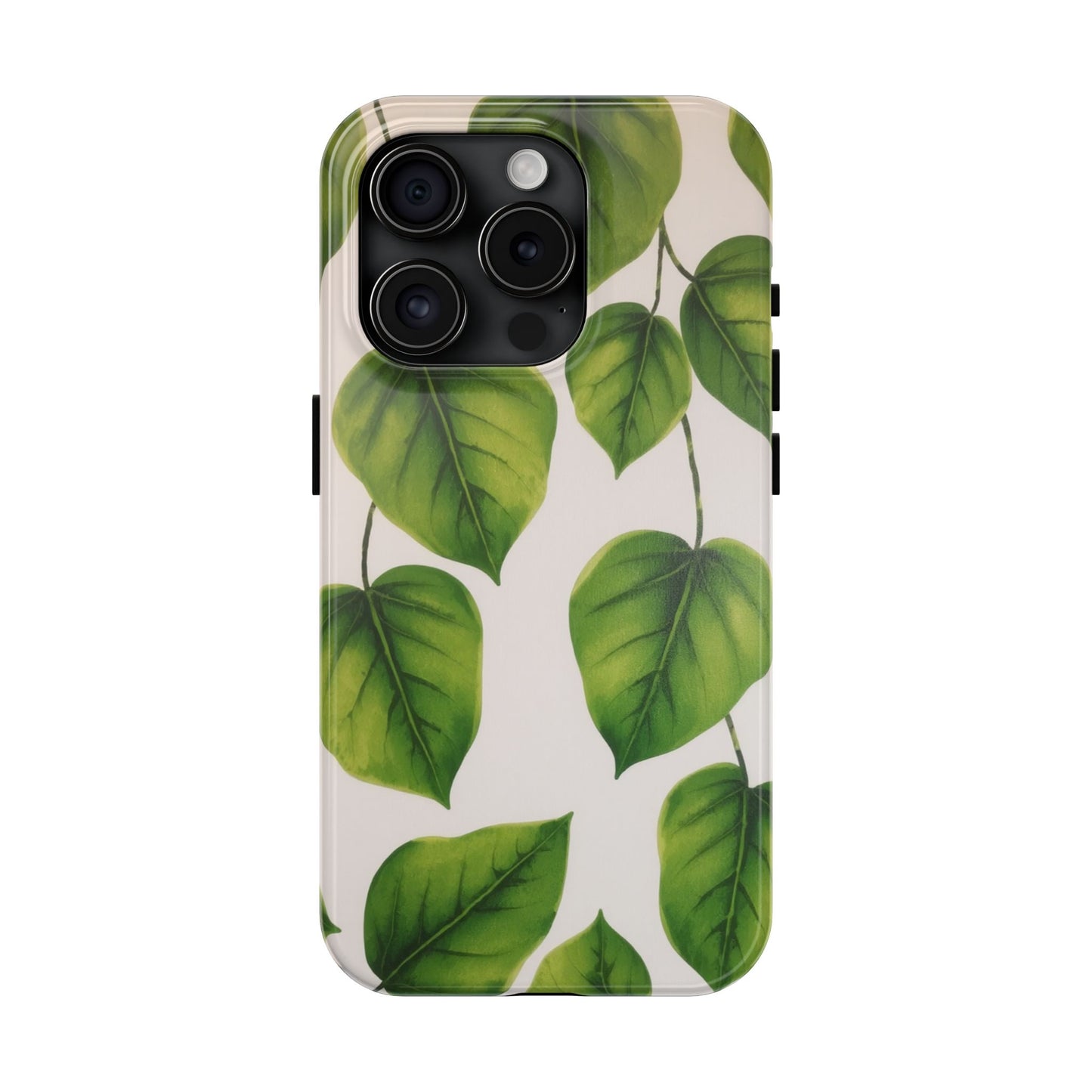 Tough Phone Cases with Green Leaf Design | Eco-Friendly Protection for Nature Lovers