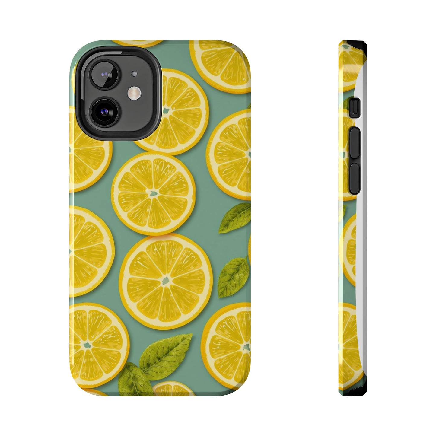 Tough Lemon Pattern Phone Case - Vibrant Citrus Design for Summer Vibes - for iPhone