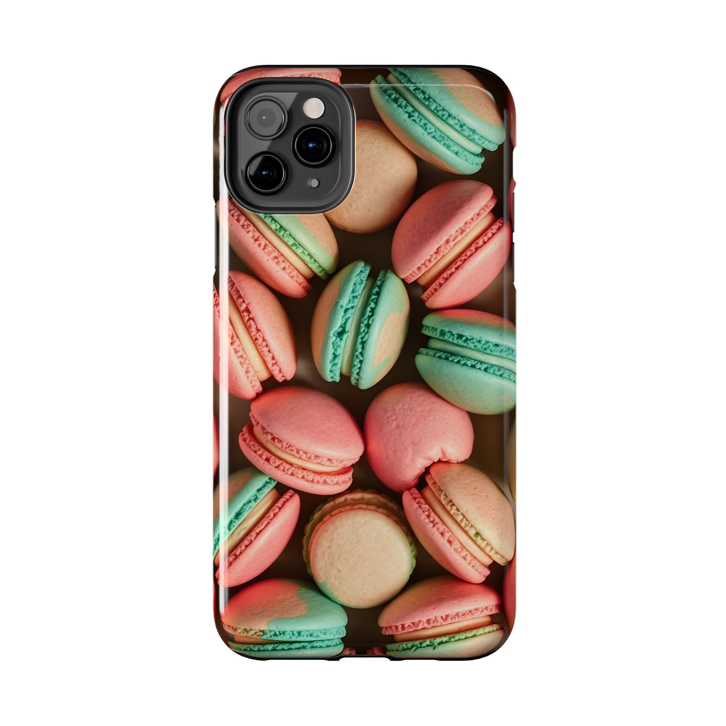 Colorful Tasty Macarons Tough Phone Case - Durable Protection with Sweet Aesthetic - for iPhone