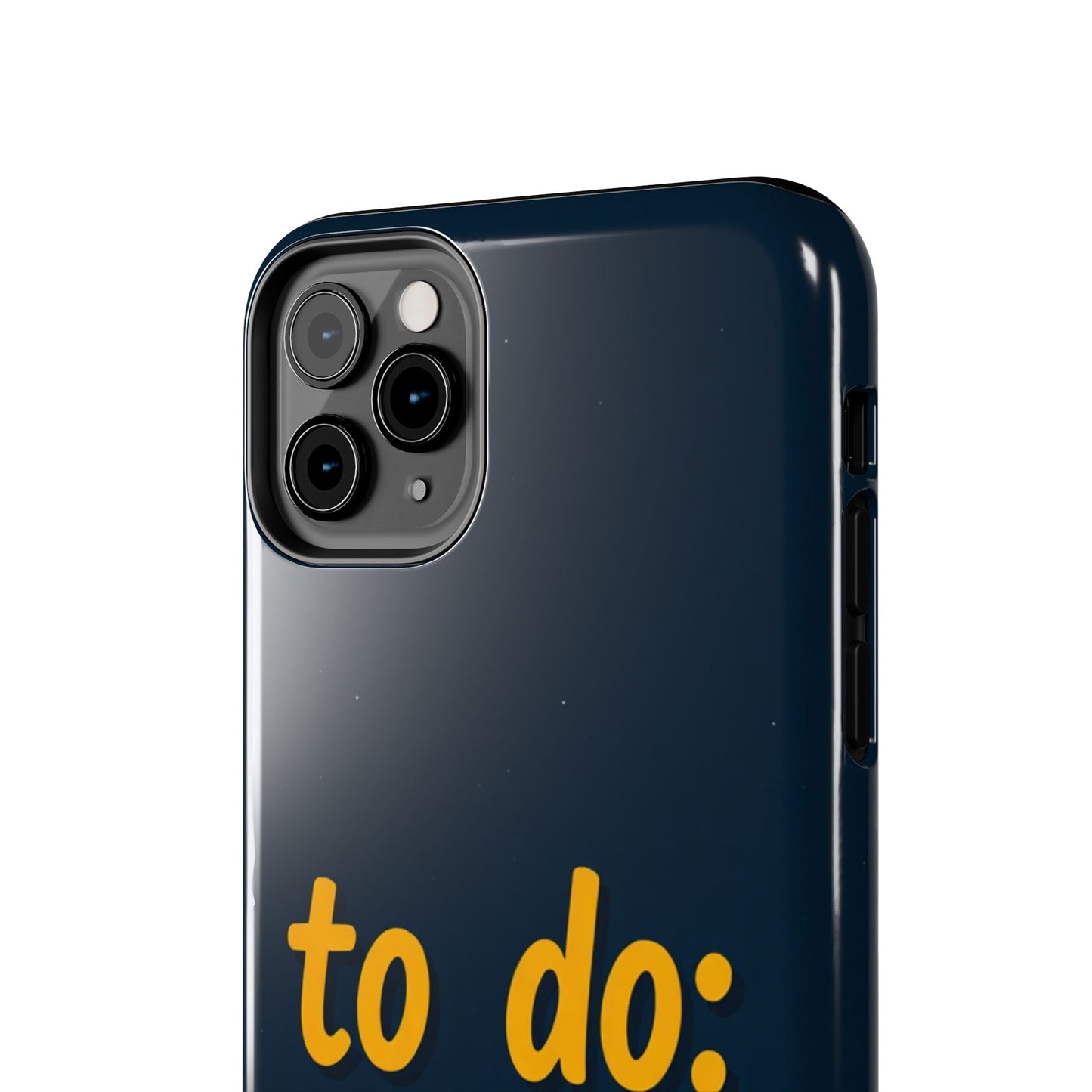 Funny Tough Phone Case - To Do: Nothing | Unique Gift for College Students, Lazy Days, Relaxation Motivation, Minimalist Phone Cover