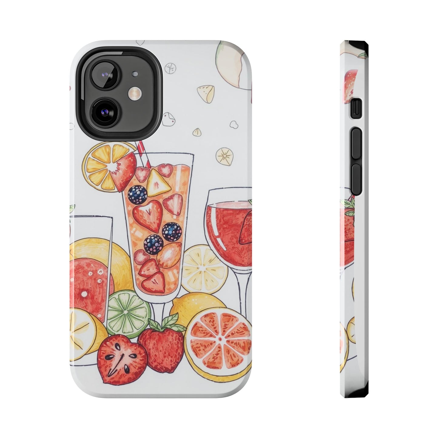 Colorful Fruit Cocktail Tough Phone Case - Perfect for Summer Vibes