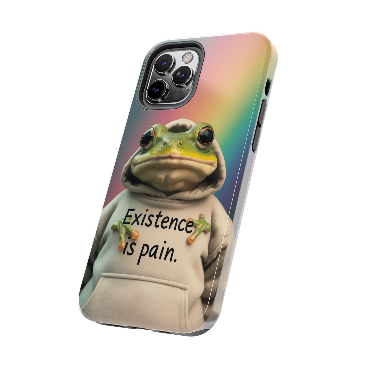 Existence is Pain Frog Phone Case - Tough & Stylish