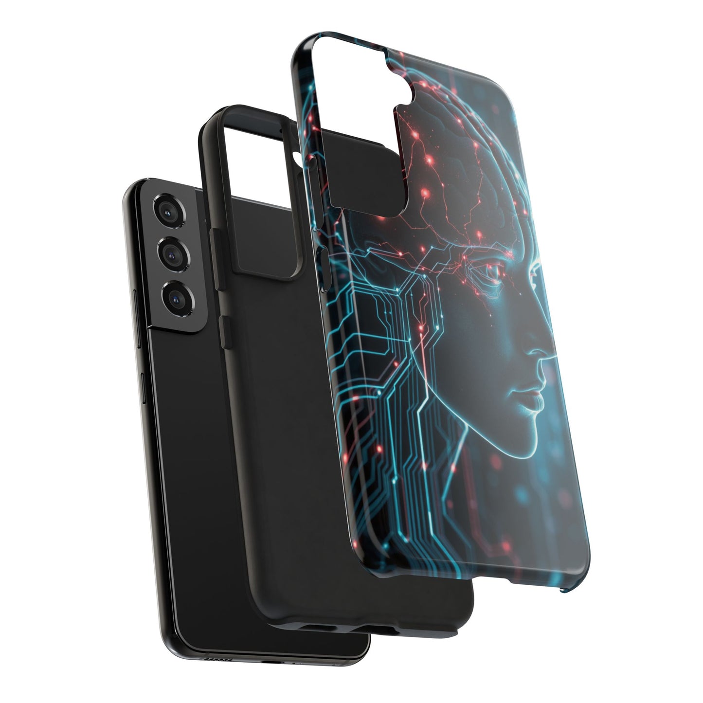 Futuristic Brain Design Tough Phone Case