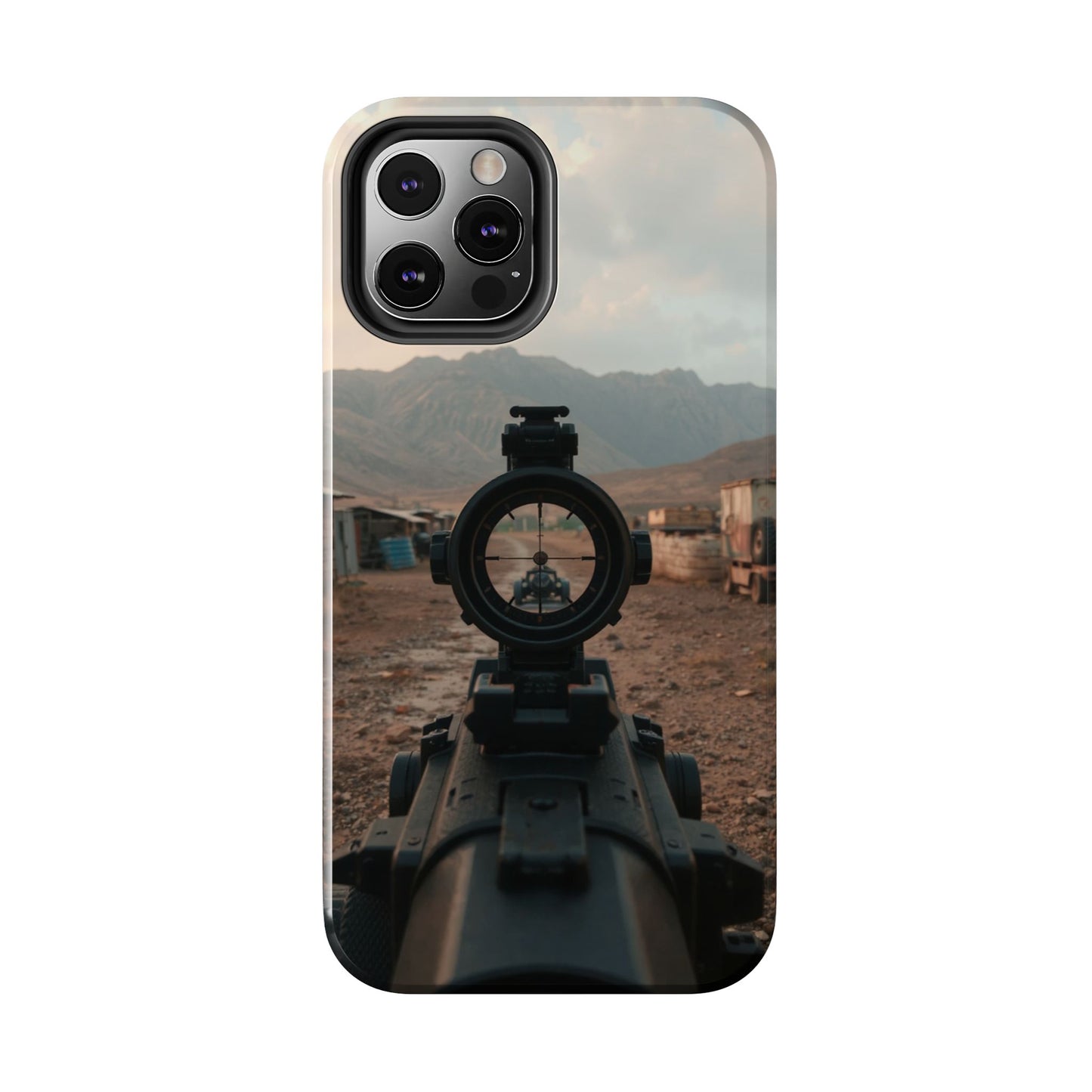 Tough Phone Case - Military Inspired Design with Sniper Scope
