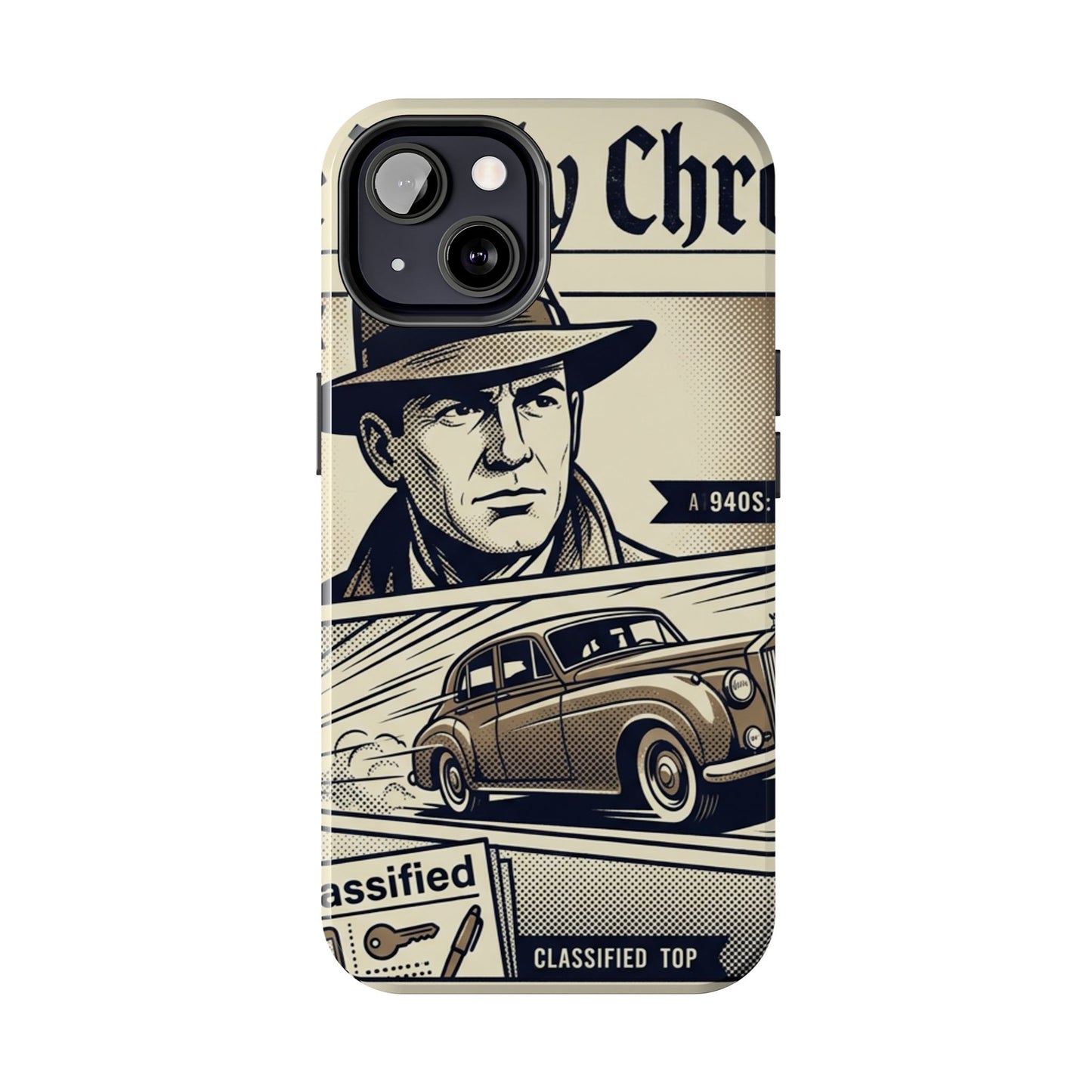 Old Newspaper Tough Phone Case