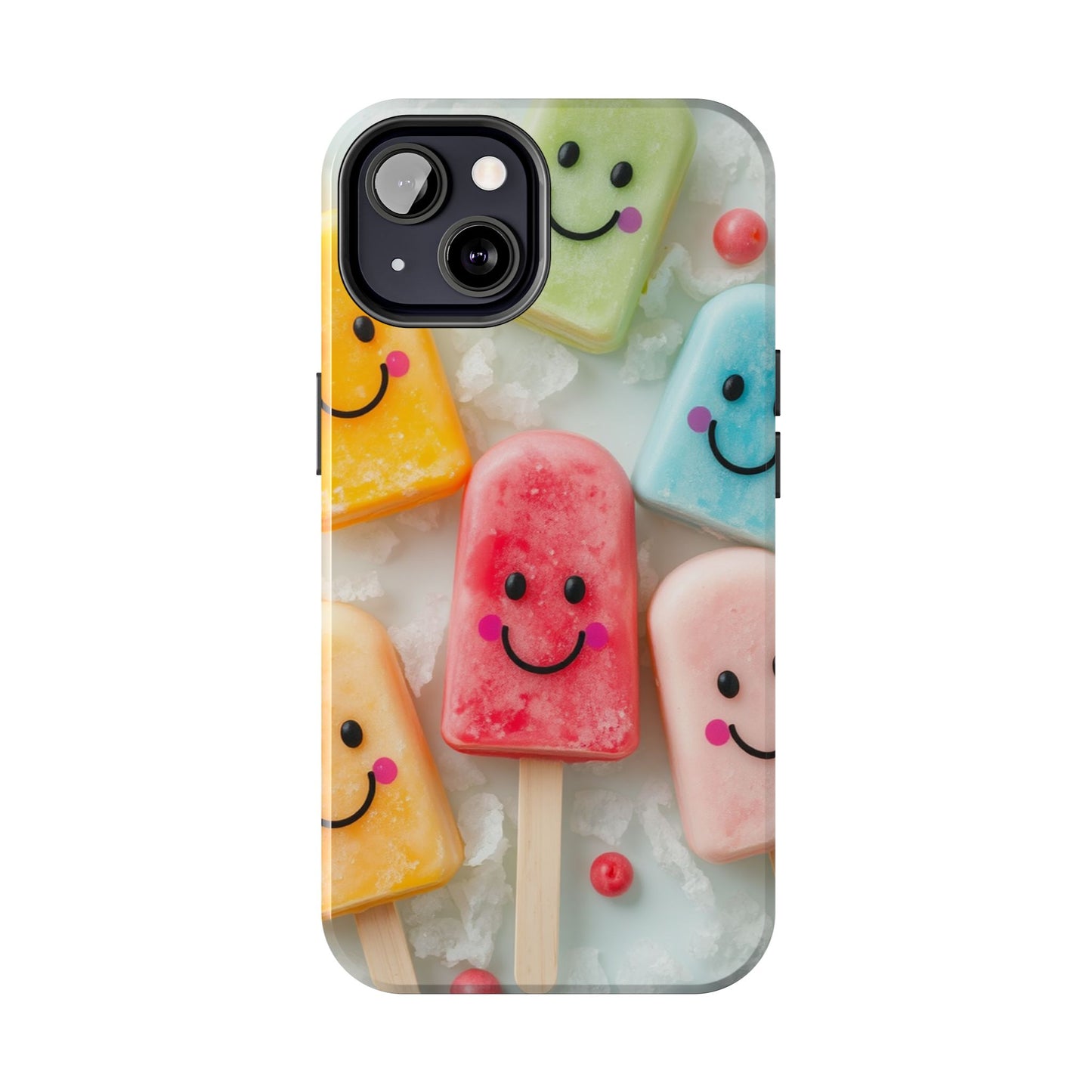 Cute Smile Popsicle Tough Phone Case - Fun Protection for Your Device