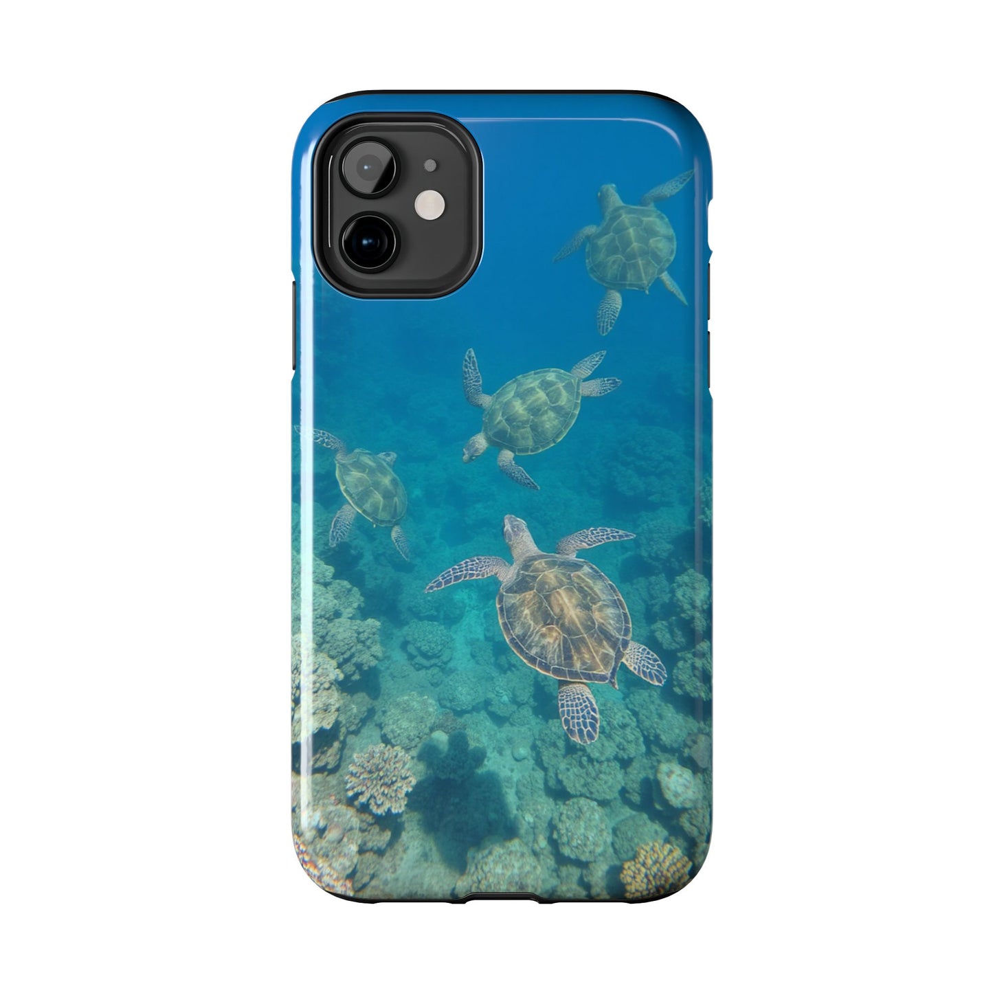 Ocean Turtle Tough Phone Cases - Durable Protection with Marine Art