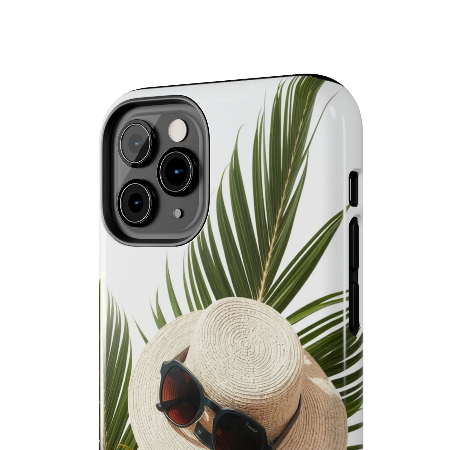 Tropical Phone Case - Summer Vibes with Hat & Sunglasses Design