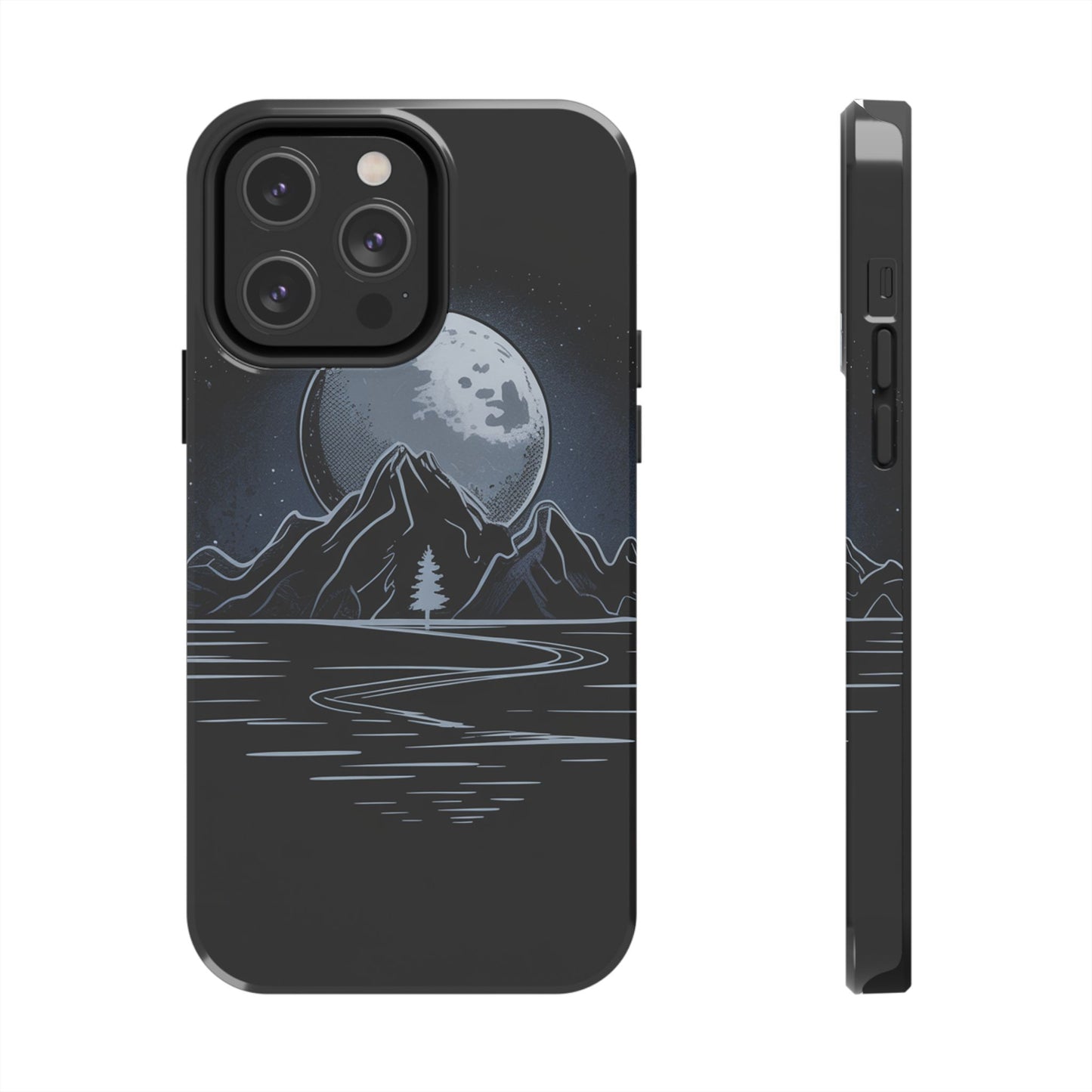 Moonlit Mountain Tough Phone Case Dark Fantasy
