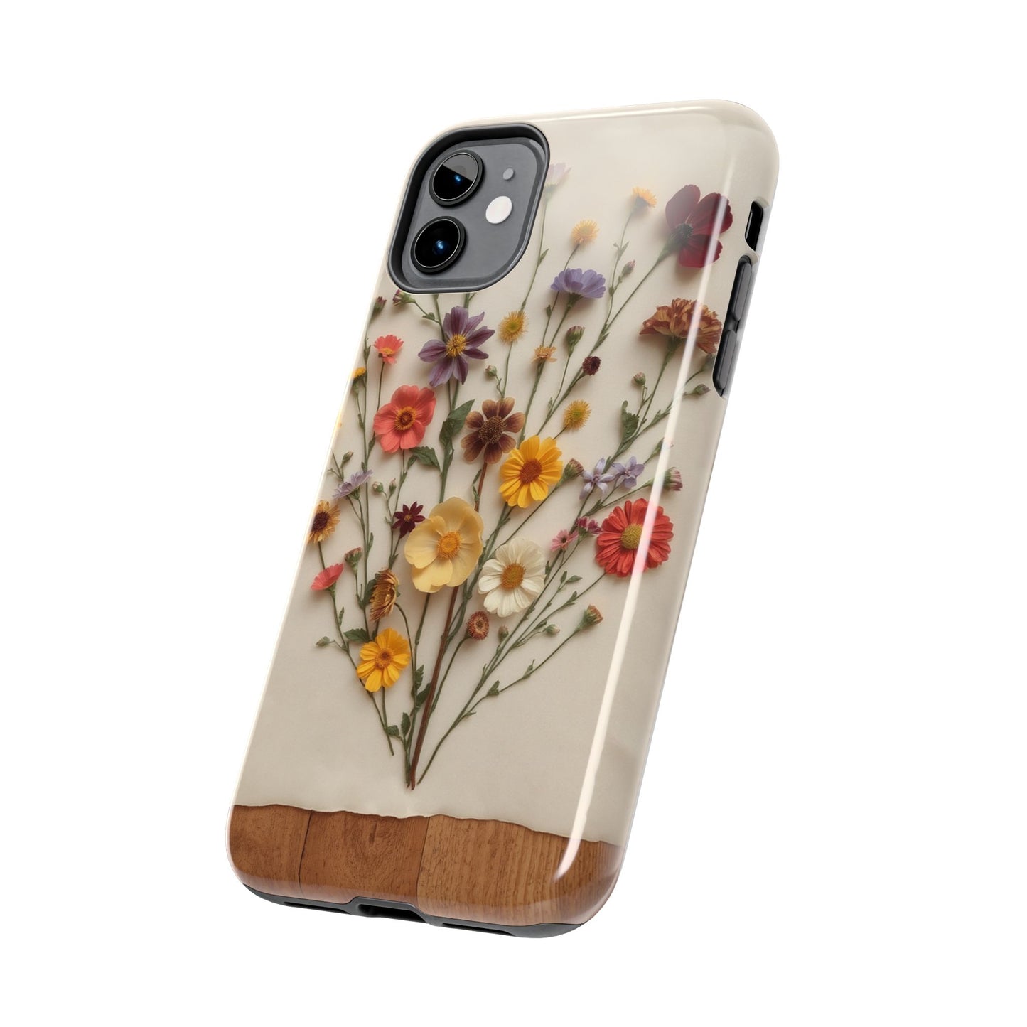 Floral Tough Phone Case - Durable Protection with Nature-Inspired Design