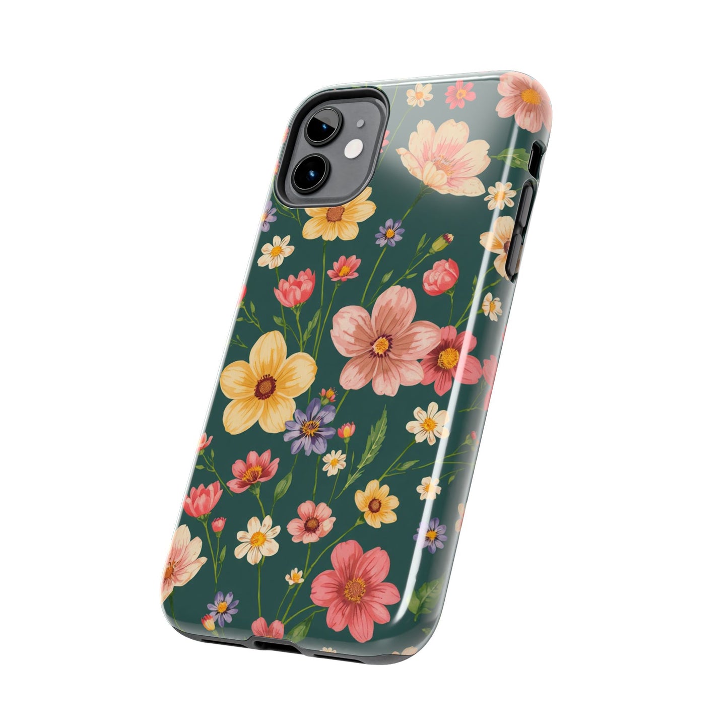 Vintage Spring Flowers Tough Phone Case - Durable Protection for iPhone