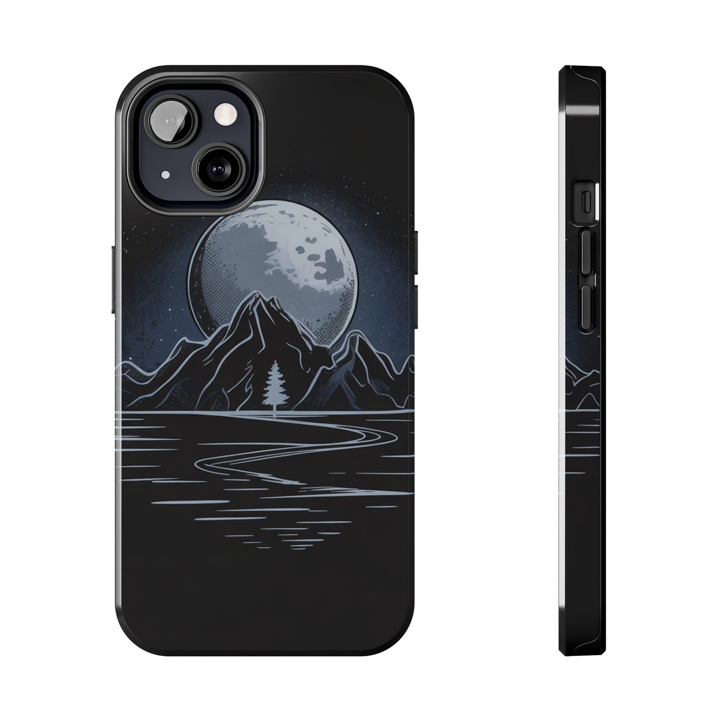 Moonlit Mountain Tough Phone Case Dark Fantasy